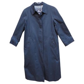 Burberry-Burberry woman raincoat vintage t 38-Navy blue