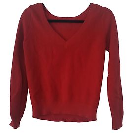 Pull Zapa en coton rouge à col rond Rouge