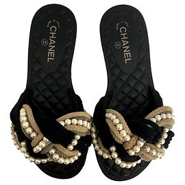 Chanel Sandales plates Multicolore
