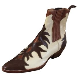 Sartore-Ankle Boots-Beige,Cognac,Dark brown