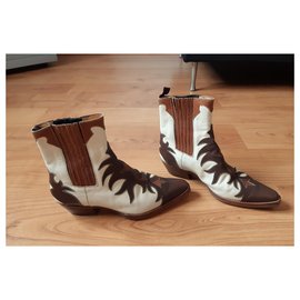 Sartore-Ankle Boots-Beige,Cognac,Dark brown