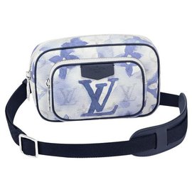 Louis Vuitton-Pochette LV Outdoor acquerello-Blu
