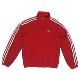 Adidas-Blazers Chaquetas-Blanco,Roja