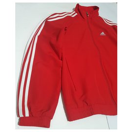 Adidas-Blazers Casacos-Branco,Vermelho