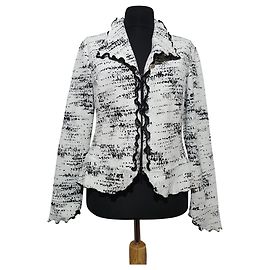 Joseph Ribkoff Blazer Schwarz Weiß Schwarz Weiß
