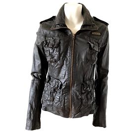 Superdry Megan skinny jacket Brown