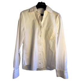Louis Vuitton-Camicia leggermente oversize-Bianco