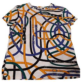 Camiseta Hermès de algodão branca Branco