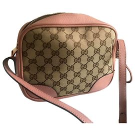 Gucci GG Canvas Rose Leder Pink