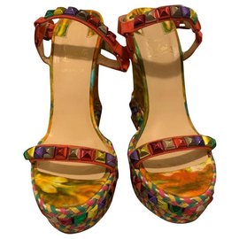Christian Louboutin-Wedge mules-Multiple colors