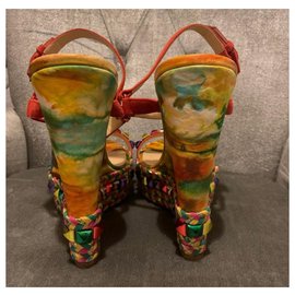 Christian Louboutin-Wedge mules-Multiple colors