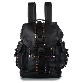 Givenchy Black Obsedia Studded Leather Backpack Black