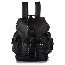 Givenchy Black Obsedia Nietenbesetzter Lederrucksack Schwarz