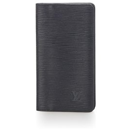 Louis Vuitton-Louis Vuitton Black Epi Brazza Long Wallet-Black
