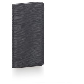Louis Vuitton-Louis Vuitton Black Epi Brazza Long Wallet-Black
