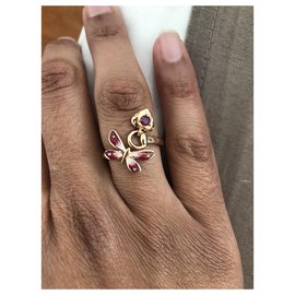 Gucci-Flora ring-Gold hardware