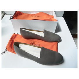 Hermès-HERMES Loafers new mixed T44,5-Grey