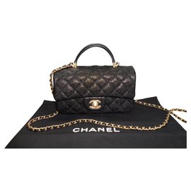 Chanel-Mini with Handle-Black