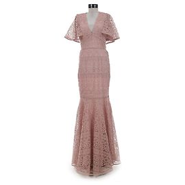 Autre Marque By Malina Spitzenkleid Rosa Asche Polyester Größe S Pink
