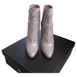 Alaïa-Ankle Boots-Flesh