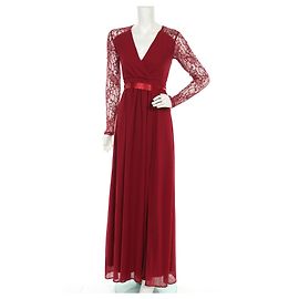 Autre Marque Young Couture By Barbara Schwarzer Maxi Spitzenkleid Rot Rot