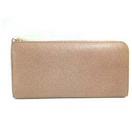 Autre Marque-BVLGARI Zip wallet-Beige