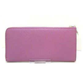 Autre Marque-BVLGARI Zip wallet-Purple