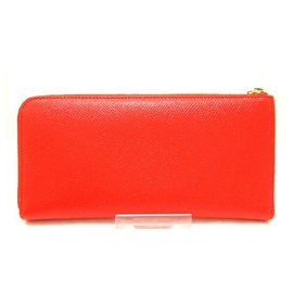 Autre Marque-BVLGARI Zip wallet-Orange