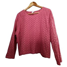 Blouse Des Petits Hauts Corail en Coton Corail