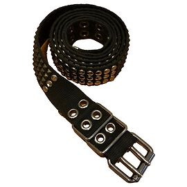 Balmain gefütterter Nietengürtel Schwarz