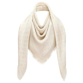 Louis Vuitton Scialle LV bianco nuovo Bianco