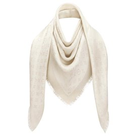 Louis Vuitton-LV shawl white new-White