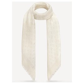 Louis Vuitton-LV shawl white new-White