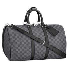 Louis Vuitton-LV Keepall Damier graphite new-Grey