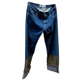 Loewe Blue Cotton Jeans Blue Bronze