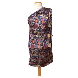 Robe tunique multicolore John Galliano Multicolore