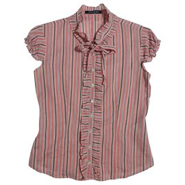 Camicia a righe Pennyblack in cotone e seta Multicolore