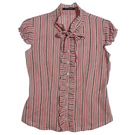 Camisa listrada Pennyblack de algodão e seda Multicor