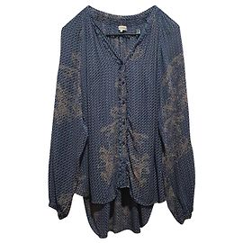 Autre Marque Camicia By Timo a pois oversize in viscosa M Multicolore