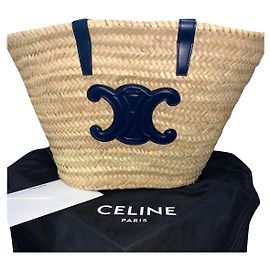 Céline Cesta de triunfo médio, novo modelo Azul marinho