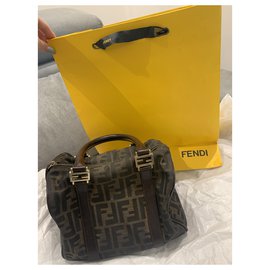 Fendi-conjunto de caixa fendi-Marrom,Preto