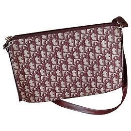 Christian Dior Shoulder bag 75cm non-adjustable zipper Dark red