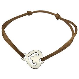 O.J. Perrin Pulsera O.J.Perrin, "Leyendas del corazón", oro blanco en cordón. Otro