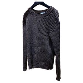 Jersey Prada de lana negro rosa bronce Negro Rosa Bronce