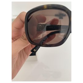 Chanel-Chanel gafas vintage-Castaño