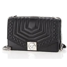 Borsa Philipp Plein in pelle nera Nero