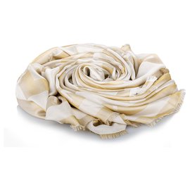 Sciarpa con logo Givenchy marrone Marrone Bianco Beige