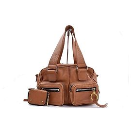 Chloé Bolsa de ombro Betty de couro marrom Marrom