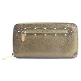 Louis Vuitton Bronze Suhali Long Zippy Wallet Bronze