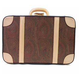 Etro Paisley Trunk Steamer Suitcase Marrom